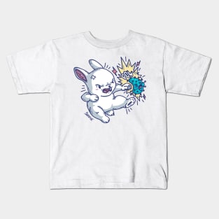 Cute bunny from coronavirus fight club Kids T-Shirt